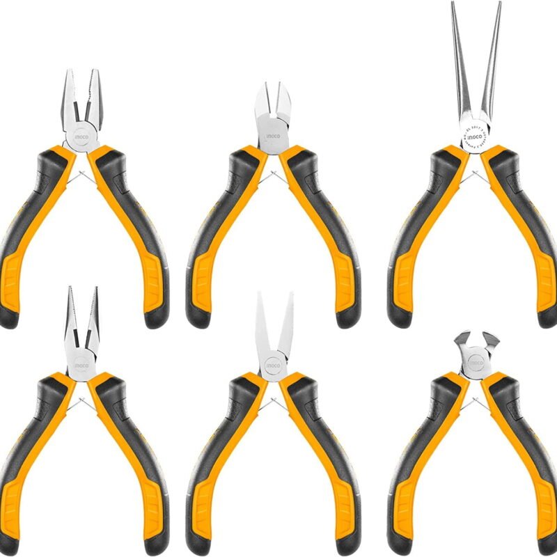 This is the Ingco IG-HMPS06115 6pcs Mini Pliers Set one of the best tools by technicians and electricians sold by Tech Store in Lebanon.