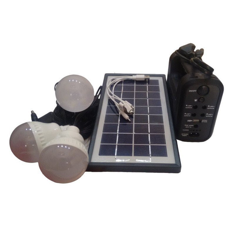 This is the Gadget Lite 1 Solar Home Kit that provides light during electric blackout and is sold by Tech Store in Lebanon.