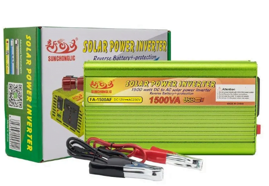 This is the Solar Charger 1500A DC/12V AC230V used to charge devices using solar energy and is sold by Tech Store in Lebanon.