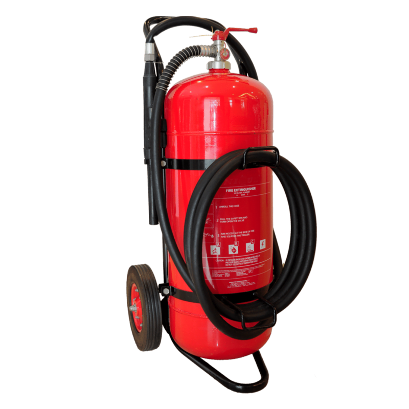 This is the 50 KG Powder Fire Extinguisher one of the best fire extinguishers sold by Tech Store in Lebanon.