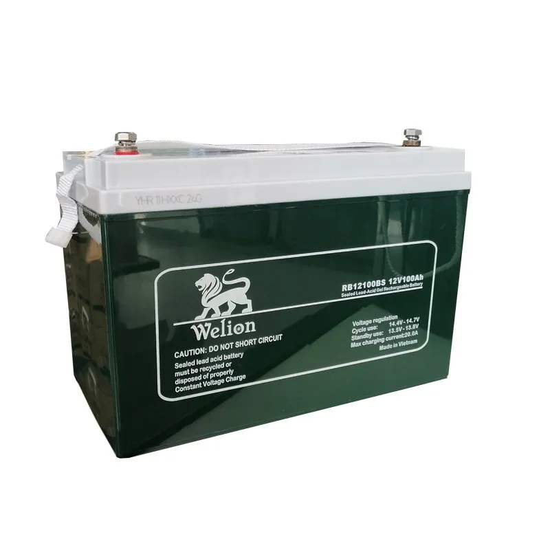 This is the Welion Gel Battery 12V 100Ah used for solar energy and sold by Tech Store in Lebanon