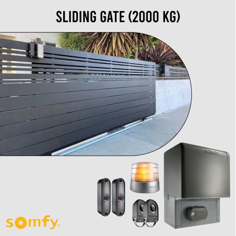 This is the Somfy 2000KG Sliding Gate Motor Kit Automatic Electric Door with Remote and is sold by Tech Store Lebanon.