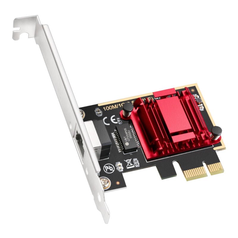This is the Cudy 2.5 Gbps PCI Express Network Adapter and it is sold by Tech Store Lebanon.